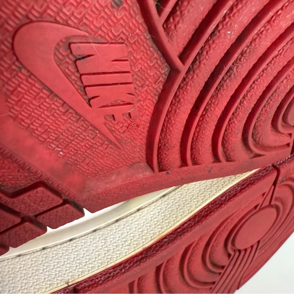 Nike Air Jordan 1 Mid Retro White / Red (554724-103) Mens Size 12 High OG - Picture 12 of 14